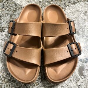 Birkenstock Arizona Eva Sandals, Bronze, Sz 38